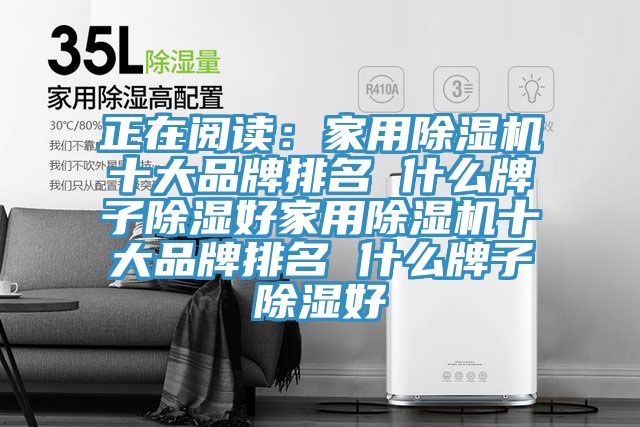 正在阅读：家用除湿机十大品牌排名 什么牌子除湿好家用除湿机十大品牌排名 什么牌子除湿好