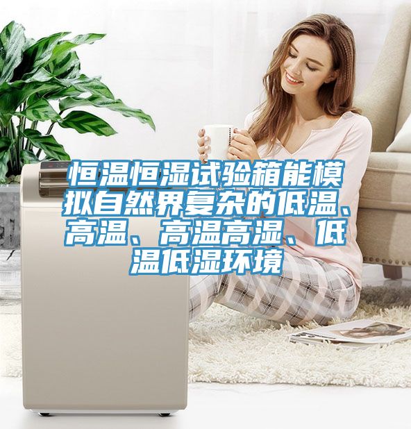 恒温恒湿试验箱能模拟自然界复杂的低温、高温、高温高湿、低温低湿环境
