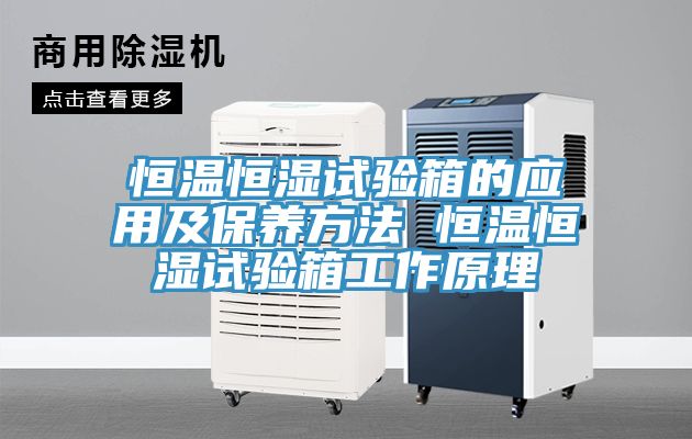 恒温恒湿试验箱的应用及保养方法 恒温恒湿试验箱工作原理