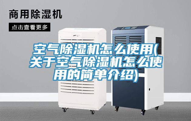 空气除湿机怎么使用(关于空气除湿机怎么使用的简单介绍)