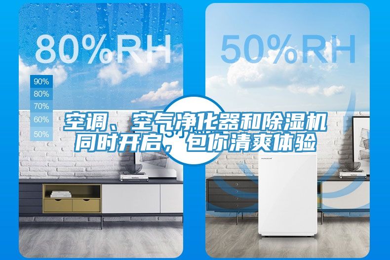 空调、空气净化器和除湿机同时开启，包你清爽体验