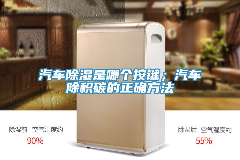 汽车除湿是哪个按键；汽车除积碳的正确方法