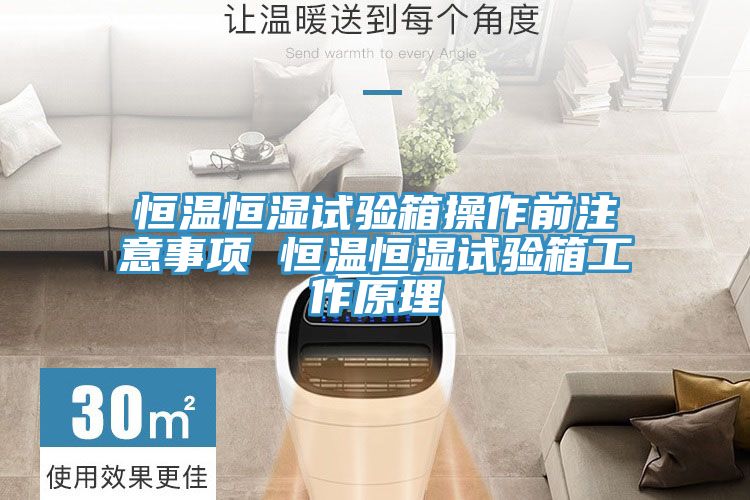 恒温恒湿试验箱操作前注意事项 恒温恒湿试验箱工作原理