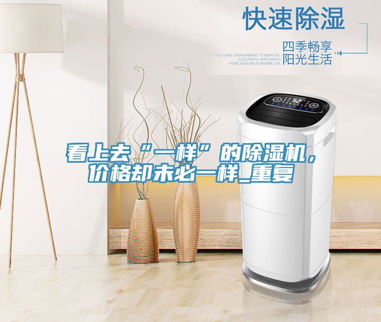看上去“一样”的除湿机，价格却未必一样_重复