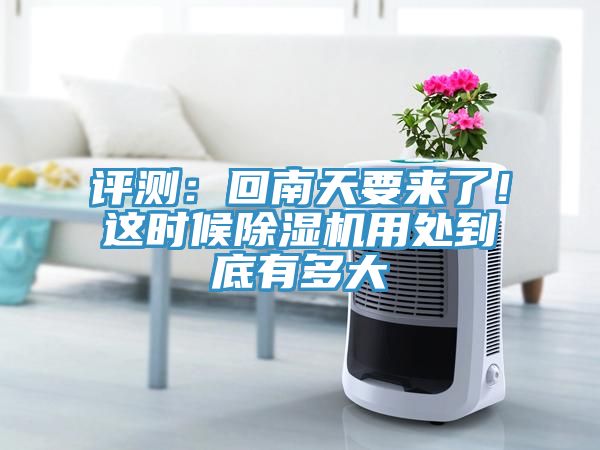 评测：回南天要来了！这时候除湿机用处到底有多大
