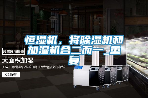 恒湿机，将除湿机和加湿机合二而一_重复