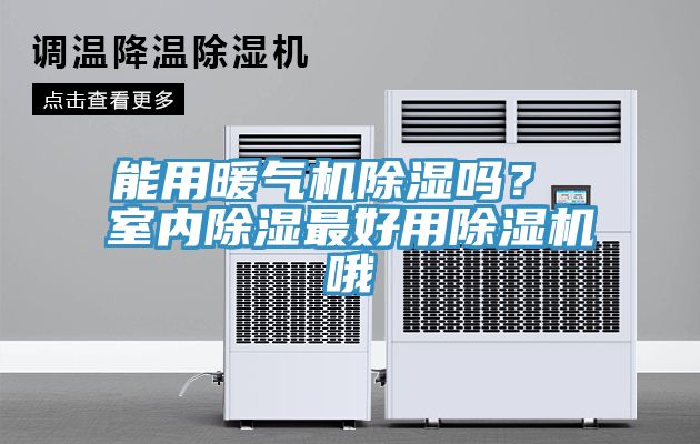 能用暖气机除湿吗？ 室内除湿最好用除湿机哦