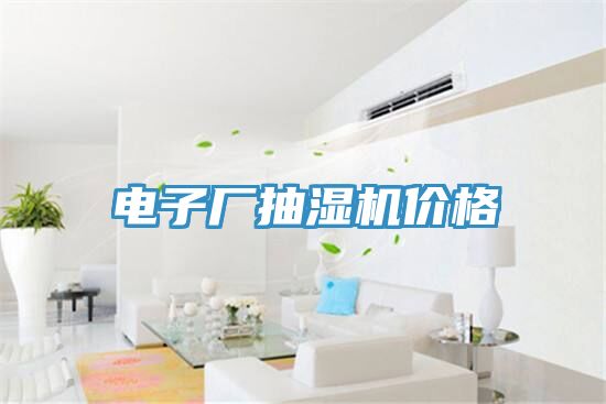电子厂抽湿机价格