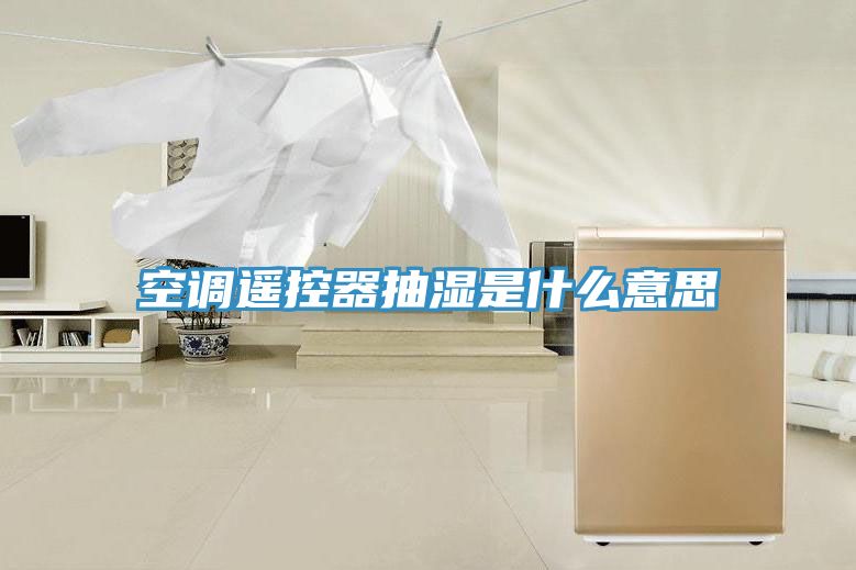 空调遥控器抽湿是什么意思