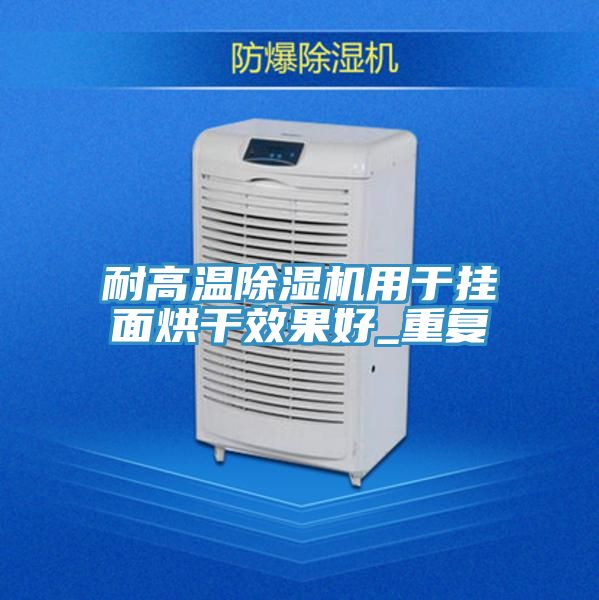 耐高温除湿机用于挂面烘干效果好_重复
