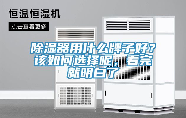 除湿器用什么牌子好？该如何选择呢，看完就明白了
