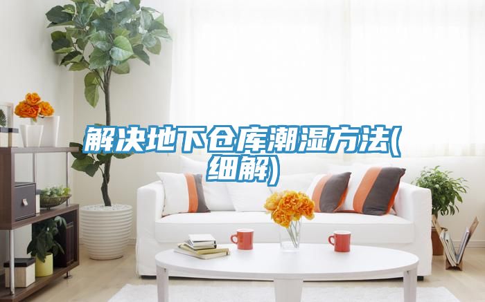 解决地下仓库潮湿方法(细解)