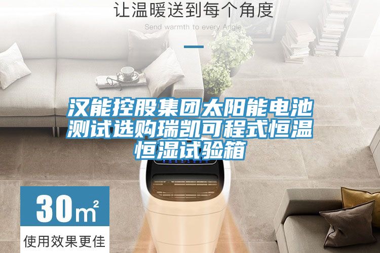 汉能控股集团太阳能电池测试选购瑞凯可程式恒温恒湿试验箱