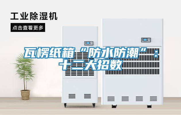 瓦楞纸箱“防水防潮”：十二大招数