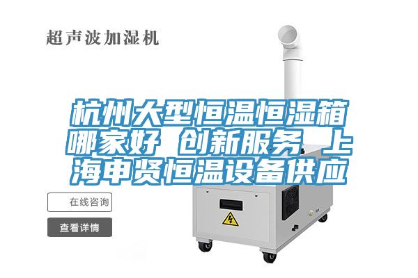 杭州大型恒温恒湿箱哪家好 创新服务 上海申贤恒温设备供应