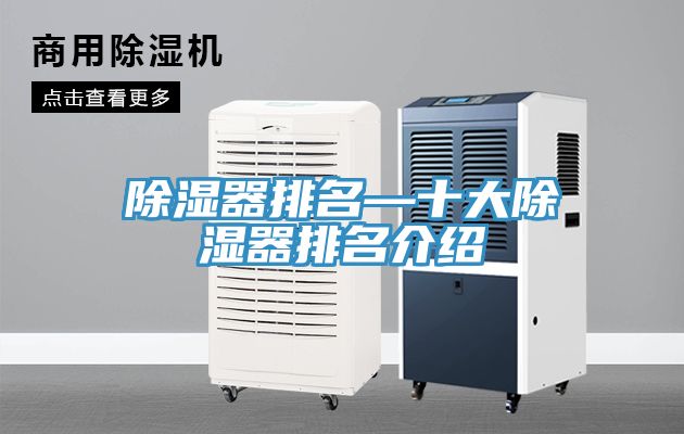 除湿器排名—十大除湿器排名介绍