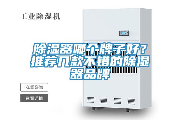 除湿器哪个牌子好？推荐几款不错的除湿器品牌