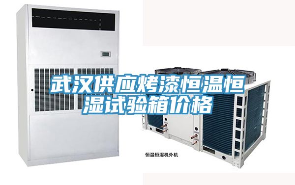 武汉供应烤漆恒温恒湿试验箱价格