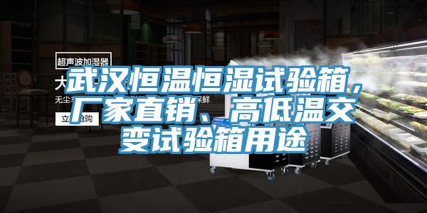 武汉恒温恒湿试验箱，厂家直销、高低温交变试验箱用途