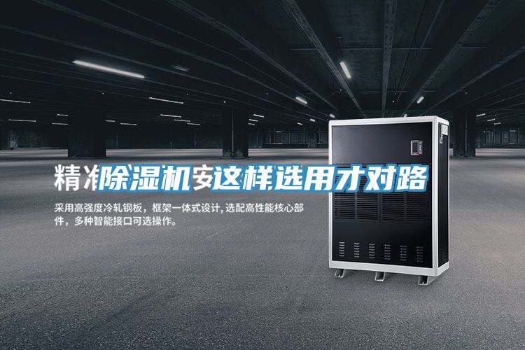 除湿机 这样选用才对路