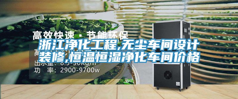 浙江净化工程,无尘车间设计装修,恒温恒湿净化车间价格
