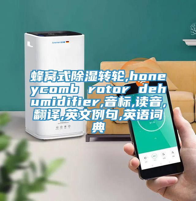 蜂窝式除湿转轮,honeycomb rotor dehumidifier,音标,读音,翻译,英文例句,英语词典