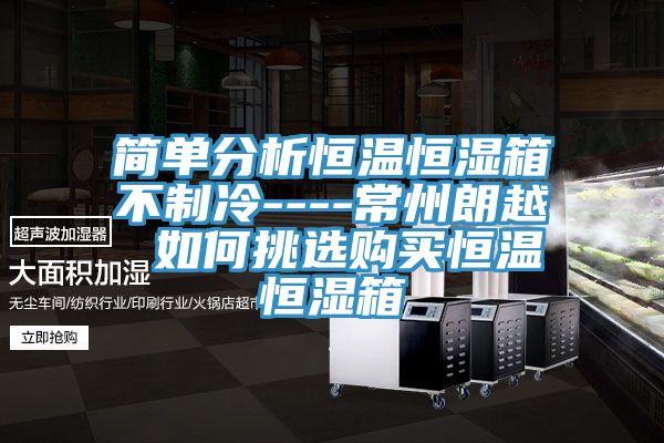 简单分析恒温恒湿箱不制冷----常州朗越 如何挑选购买恒温恒湿箱