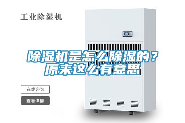 除湿机是怎么除湿的？原来这么有意思