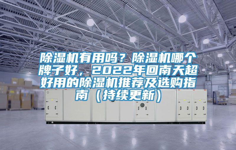 除湿机有用吗？除湿机哪个牌子好，2022年回南天超好用的除湿机推荐及选购指南（持续更新）