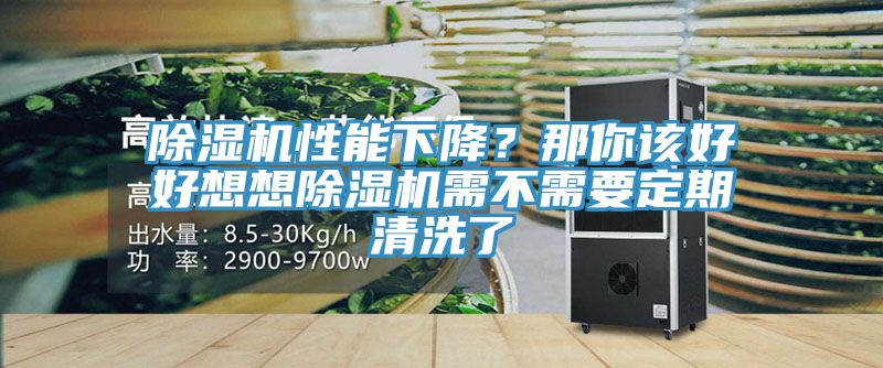 除湿机性能下降？那你该好好想想除湿机需不需要定期清洗了