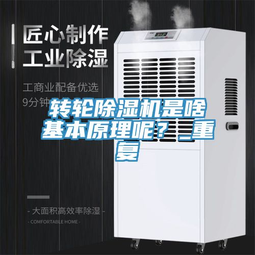 转轮除湿机是啥基本原理呢？_重复