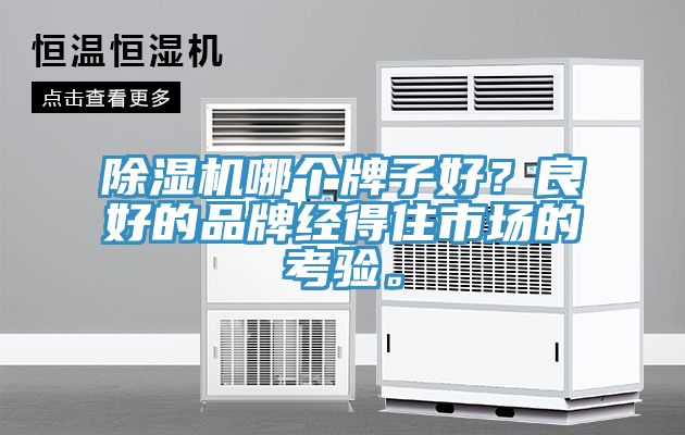 除湿机哪个牌子好？良好的品牌经得住市场的考验。