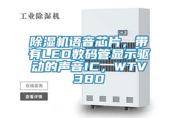 除湿机语音芯片，带有LED数码管显示驱动的声音IC，WTV380