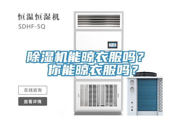 除湿机能晾衣服吗？ 你能晾衣服吗？
