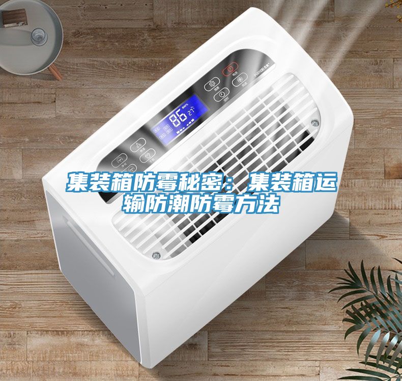 集装箱防霉秘密：集装箱运输防潮防霉方法