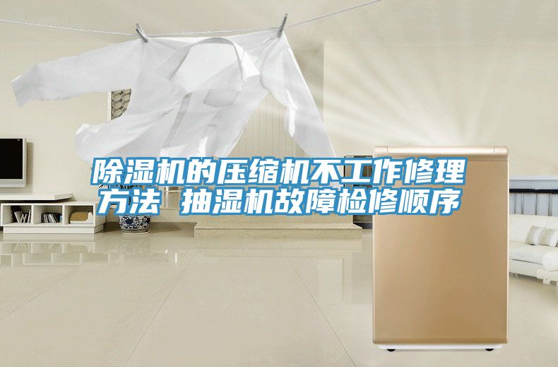 除湿机的压缩机不工作修理方法 抽湿机故障检修顺序