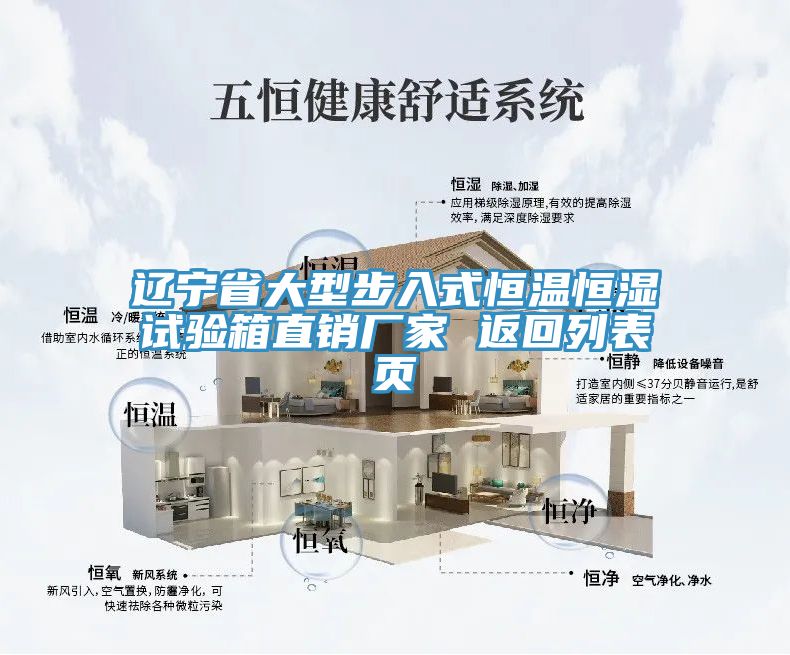 辽宁省大型步入式恒温恒湿试验箱直销厂家 返回列表页